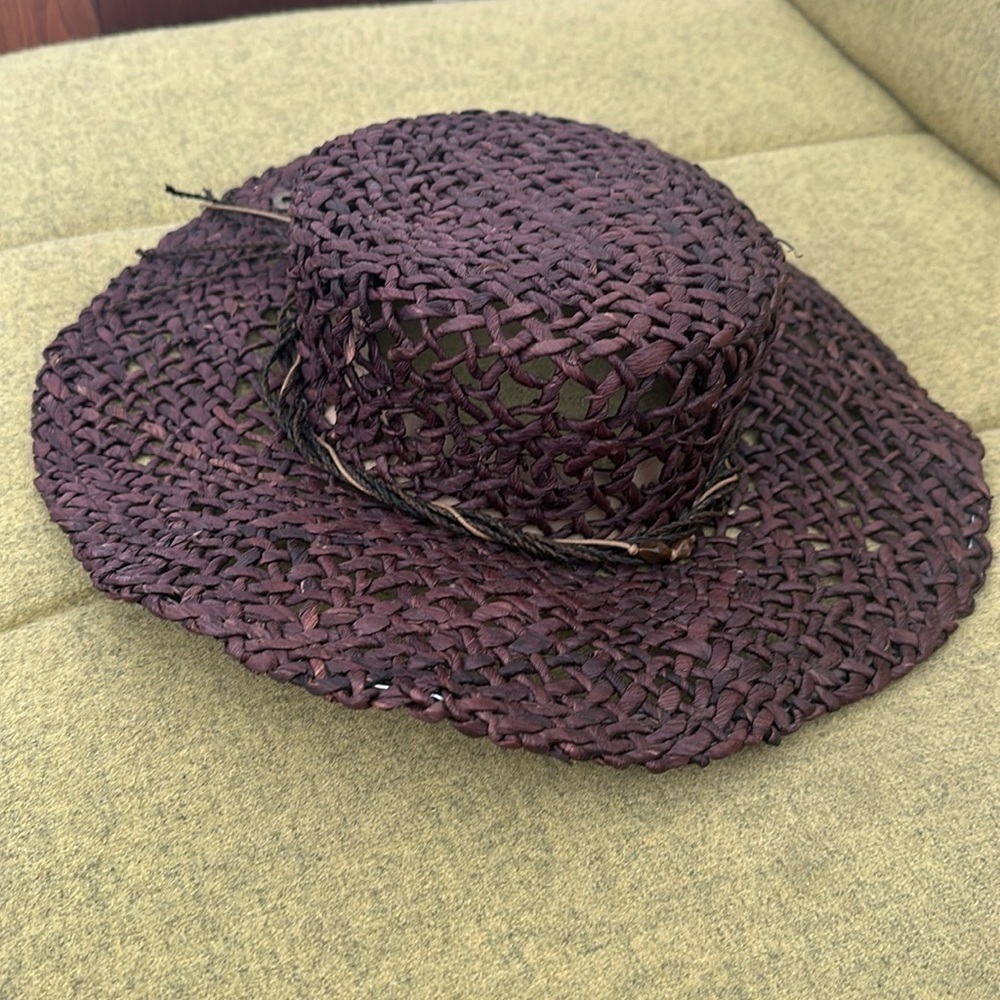 🤎🤎🤎Peter Grimm hat natural fiber one size brown straw cute